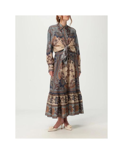 Zimmermann Brown Maxi Skirts