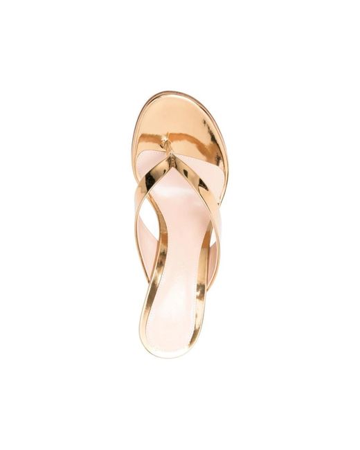 Gianvito Rossi Natural Heeled Mules