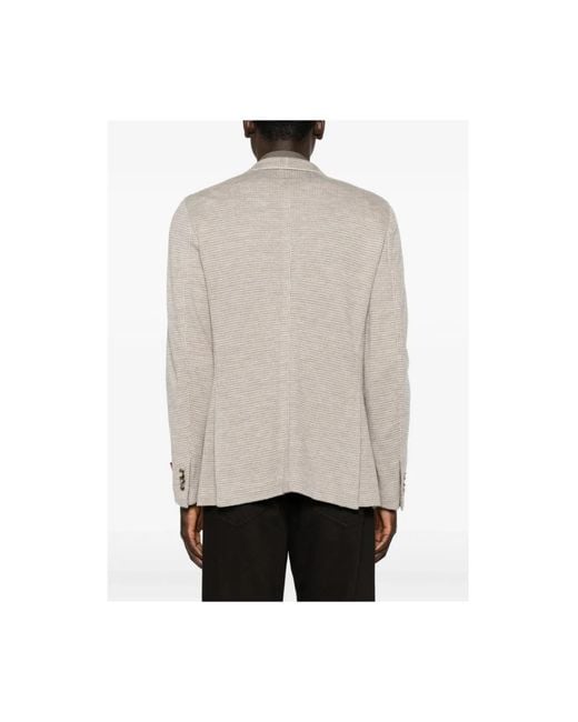 Isaia Gray Blazers for men