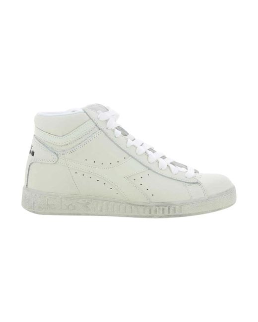 Diadora White Weiße high top sneakers