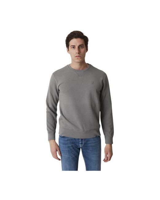 Dondup Gray Round-Neck Knitwear for men