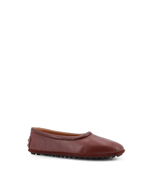 Tod's Red Ballerinas