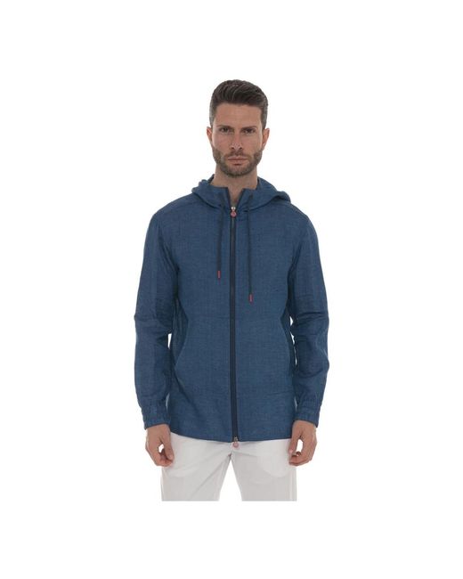 Kiton Blue Light Jackets for men
