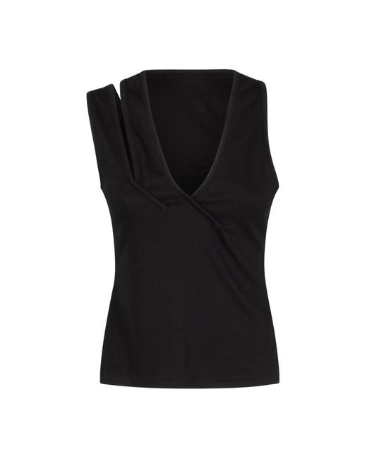 Christopher Esber Black Sleeveless Tops