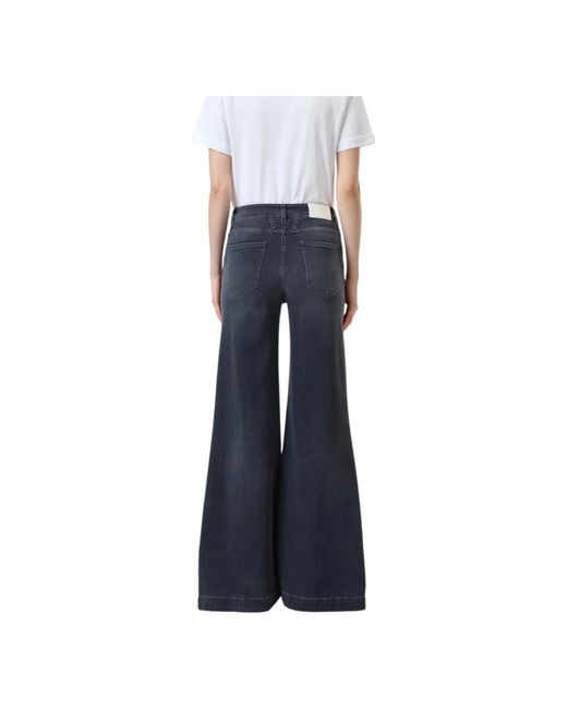 Closed Blue High-Waisted Wide Leg Graue Jeans