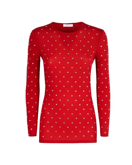 Rabanne Red Long Sleeve T-Shirts
