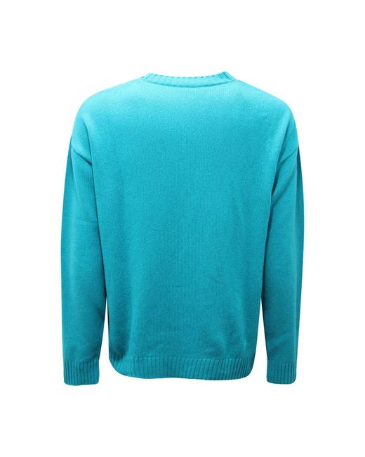 Moschino Blue Cashmere Knitwear for men