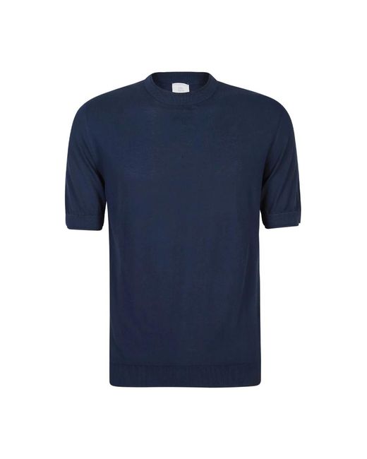 Eleventy Blue Round-Neck Knitwear for men