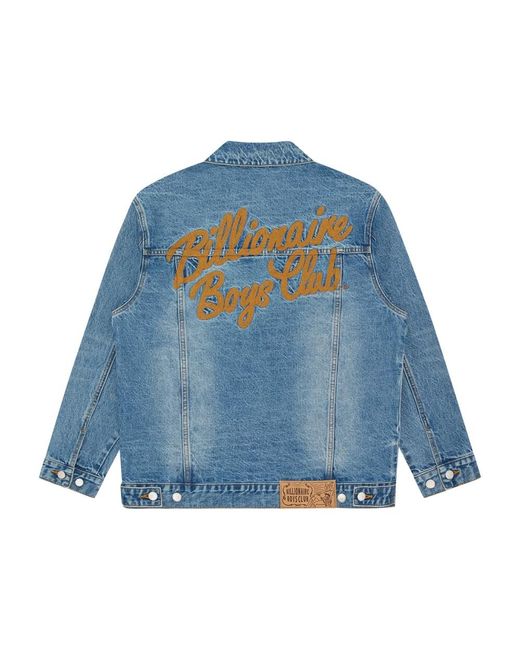 Billionaire Jassen ,Blauw ,Denim Script Logo Denim Jacket in het Blue voor heren