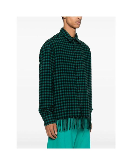 Lanvin Green Casual Shirts for men