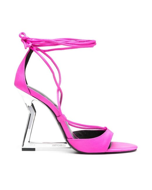 Just Cavalli Pink High Heel Sandals