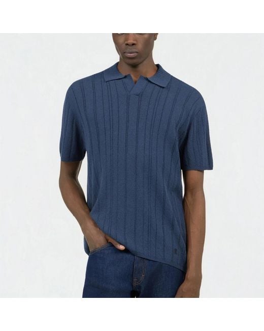 Roberto Cavalli Blue V-Neck Knitwear for men