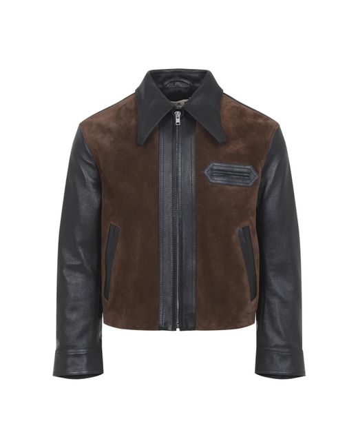 Marni Black Leather Jackets