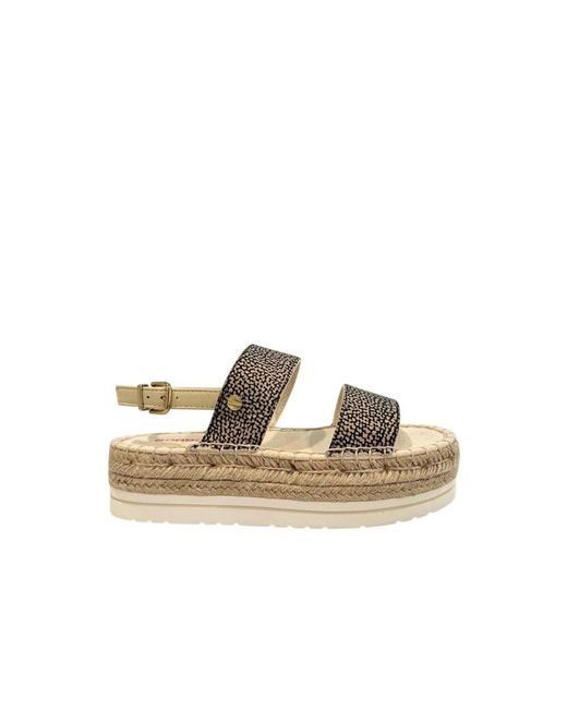 Flat Sandals Borbonese en coloris Metallic