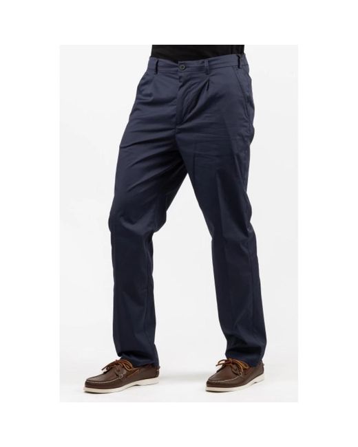 Straight Trousers Brooksfield de hombre de color Blue