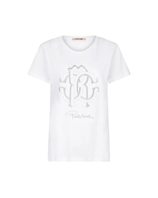 T-Shirts Roberto Cavalli en coloris White