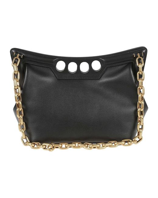 Alexander McQueen Black Schwarze Handtasche Mit Borsa A Mano