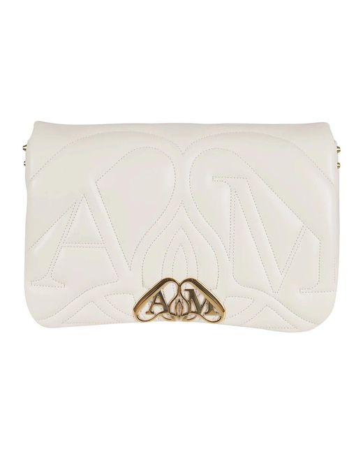 McQueen Natural Shoulder Bags