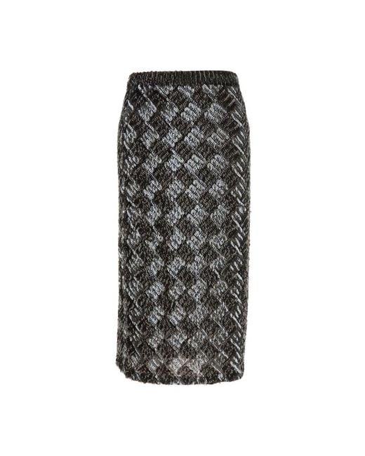 P.A.R.O.S.H. Gray Midi Skirts