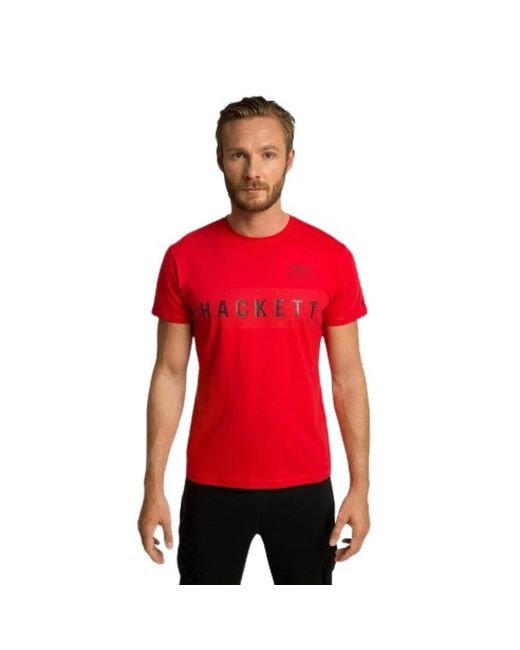 Hackett T-shirt aus 100% baumwolle in Red für Herren