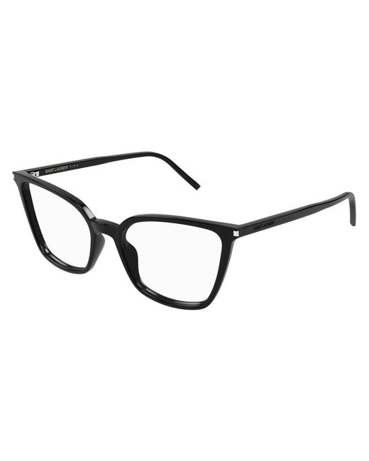 Saint Laurent Brown Cat Eye Brillenrahmen
