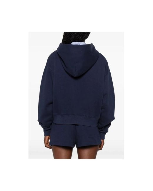 Sporty & Rich Blue Zip-Throughs