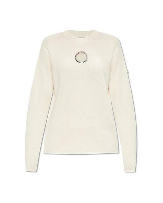 Moncler Round-Neck Knitwear in het White