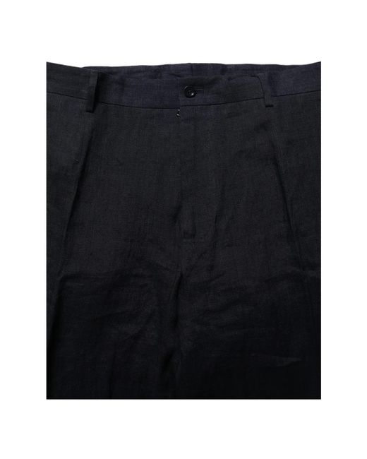 Dolce & Gabbana Black Wide Trousers for men