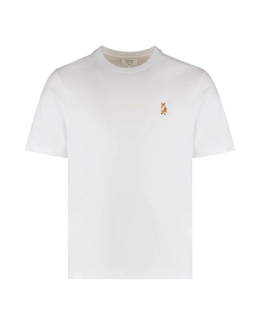 T-Shirts Maison Kitsuné de hombre de color White
