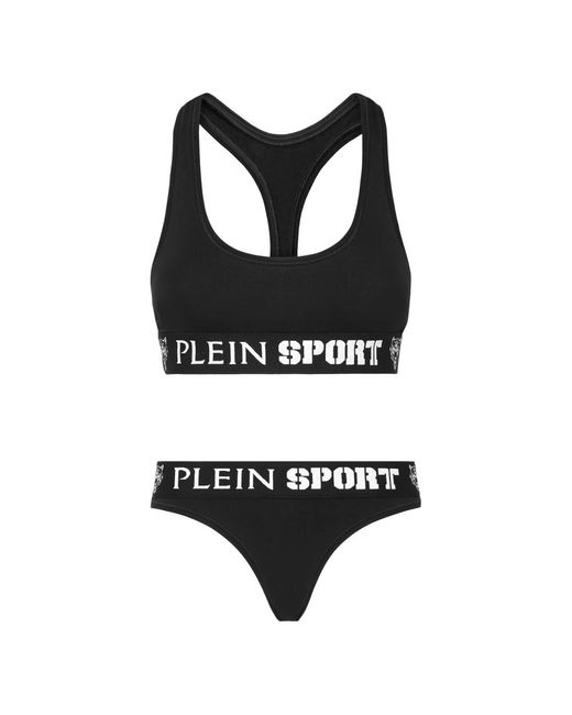 Philipp Plein Fitness ,Zwart ,Katoen Jogging Ondergoed Set in het Black