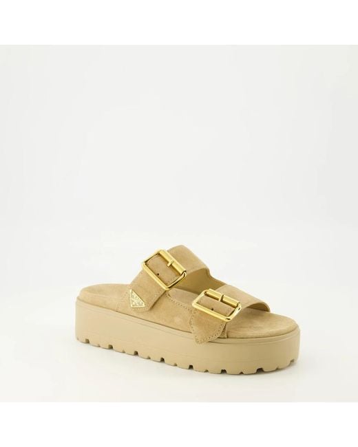 Sliders Prada de color Yellow