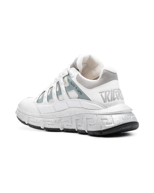 Versace White 'Trigreca' Sneakers