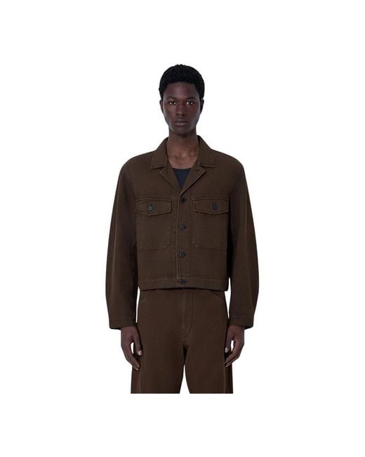 Lemaire Brown Light Jackets for men