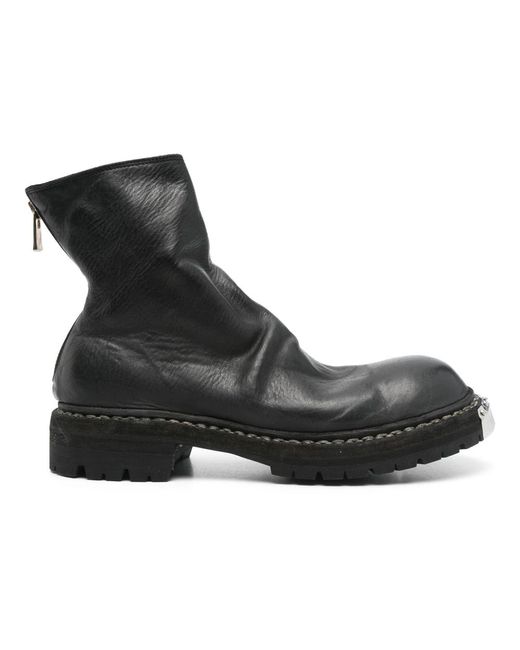 Guidi Schwarzer big daddy stiefel mit rückenreißverschluss in Black für Herren