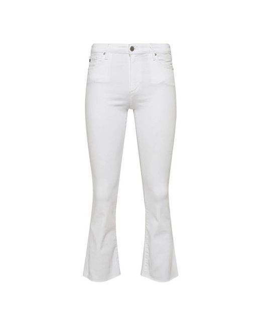 AG Jeans White Cropped Trousers