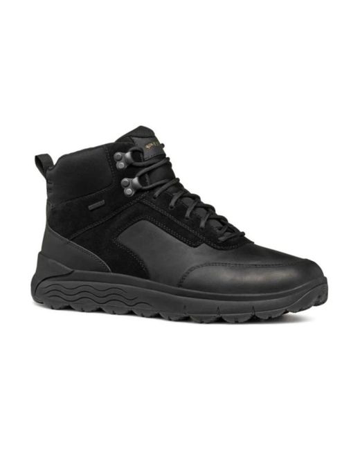 Geox Black Lace-Up Boots for men