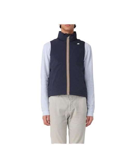 Vests di K-Way in Blue da Uomo