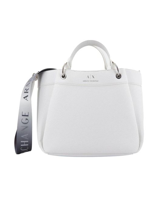 Handbags di Armani Exchange in White