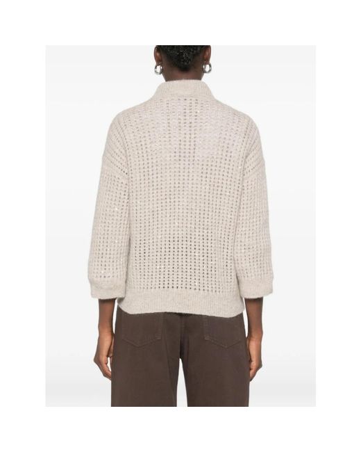 Peserico Natural Round-Neck Knitwear