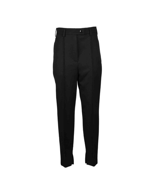 Prada Broeken ,Zwart ,Wol Wollen Stretch Broek in het Black