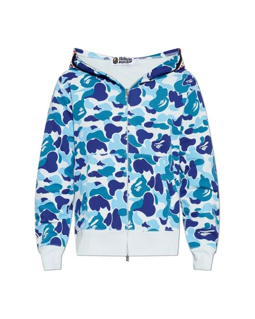 A Bathing Ape Blue Zip-Throughs for men