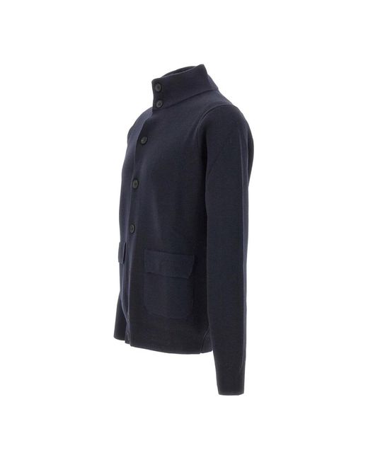 FILIPPO DE LAURENTIIS Blue Cardigans for men