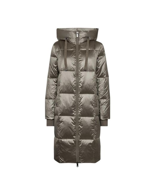 Mos Mosh Metallic Donsjas Met Gewatteerd Ontwerp in het Gray
