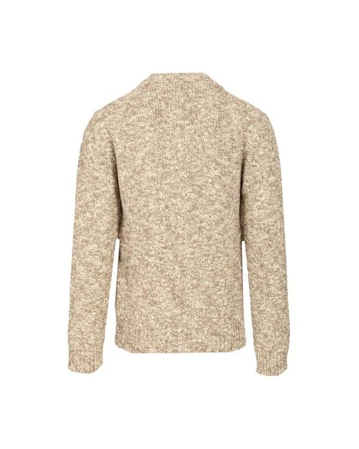Dolce & Gabbana Natural Round-Neck Knitwear for men