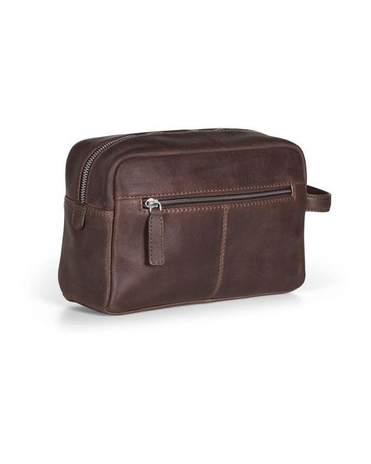 Howard London Brown Toilet Bags for men