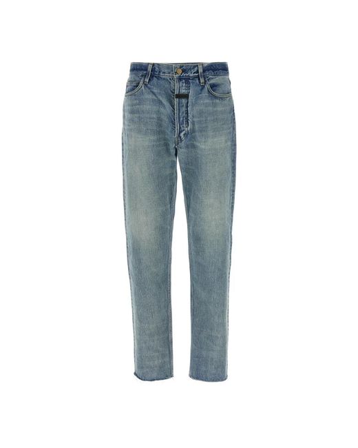 Fear Of God Blue Loose Fit Jeans for men