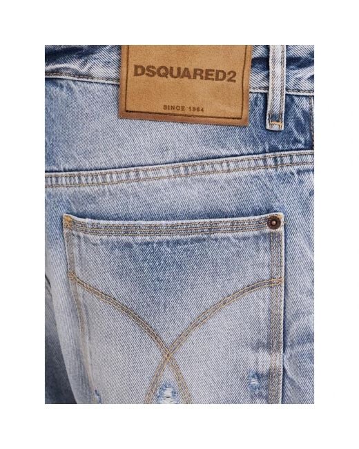 DSquared² Blue Straight Fit Jeans for men
