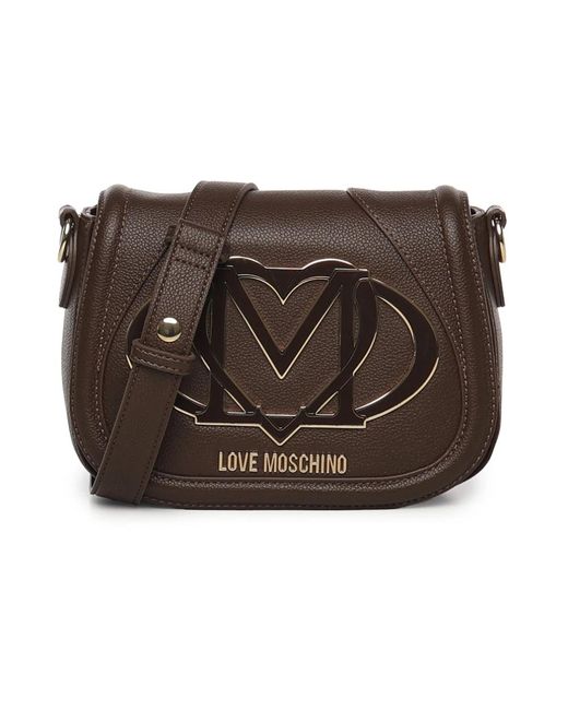 Love Moschino Brown Cross Body Bags