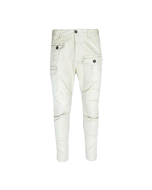 DSquared² Natural Slim-Fit Trousers for men