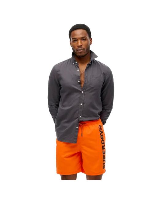 Beachwear Superdry pour homme en coloris Orange